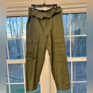 Zara Army Green Cargo pants